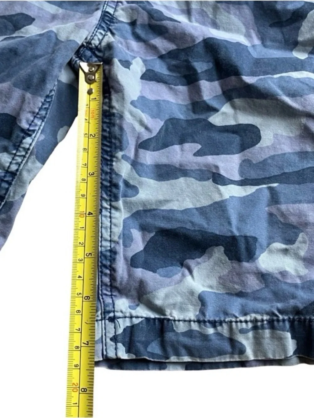 Boys Camouflage Blue Urban Shorts Sz 10 Pockets Stretch Children’s Place Summer
